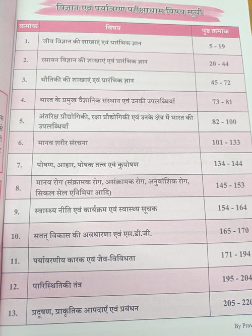 Pariksha Dham MPPSC Pre Vigyan, Paryavaran Evam Swasthya (4th Edition) Hindi Medium