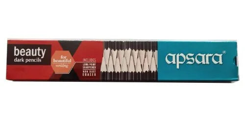 Apsara Beauty Dark Pencil 10 Pieces | Smooth Dark Writing Pencil