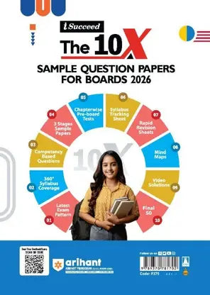 Arihant CBSE 2026 | 10 Sample Papers Mathematics – Class-11 | (English)