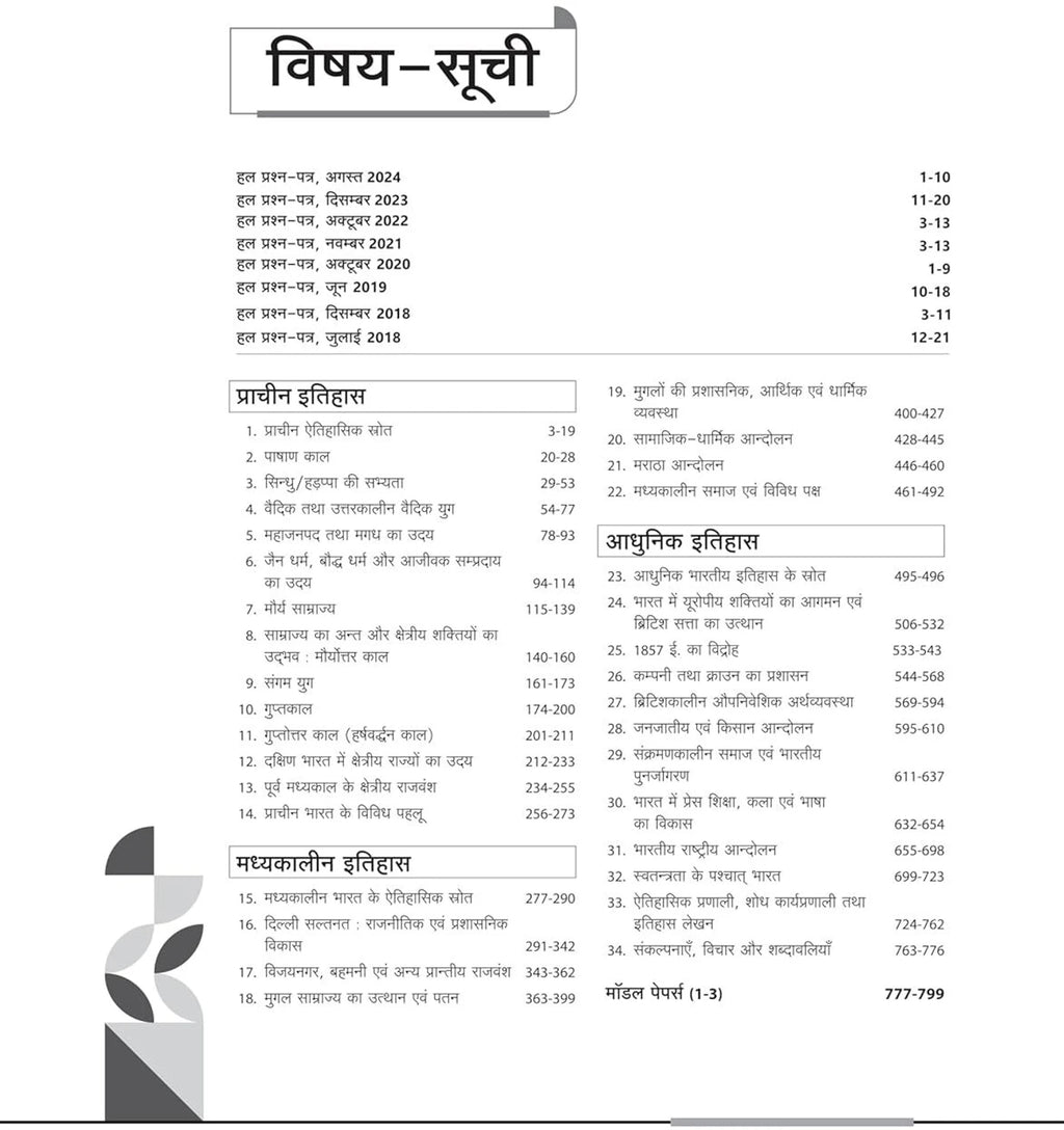 Arihant NTA UGC NET / JRF / SET Paper 2 itihas (Hindi Medium)