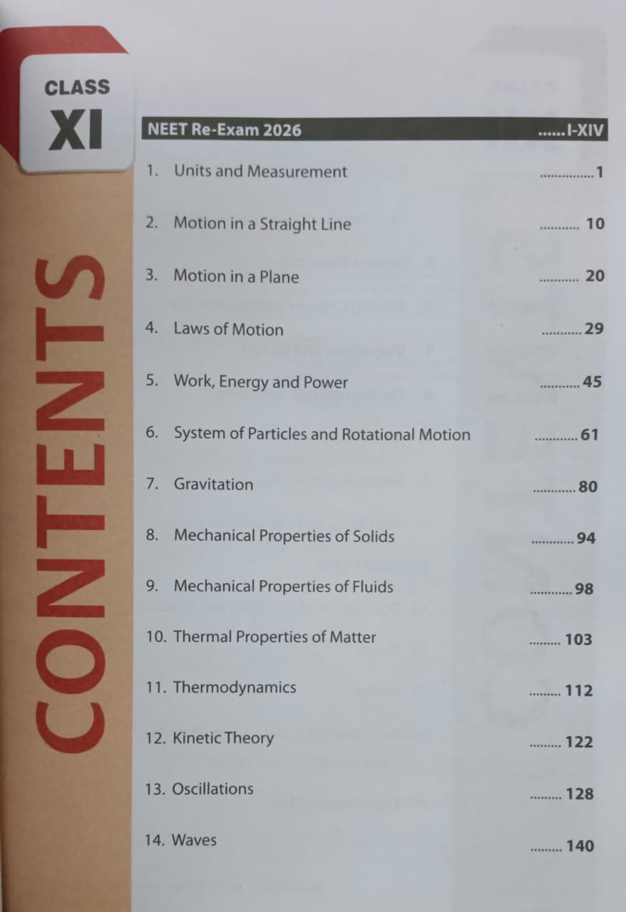 MTG 39 Years NEET Physics Chapterwise & Topicwise Solutions (1988–2026) Includes Re-Exam 2026 (English Medium)