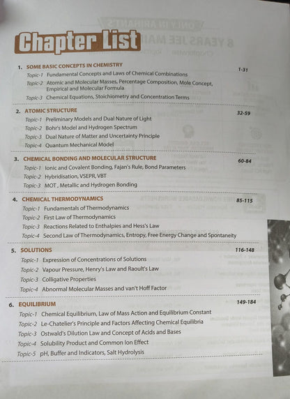 Arihant JEE Main Chemistry 8 Years Chapterwise, Topicwise & Levelwise 3000+ PYQs Edition 2027 (English Medium)