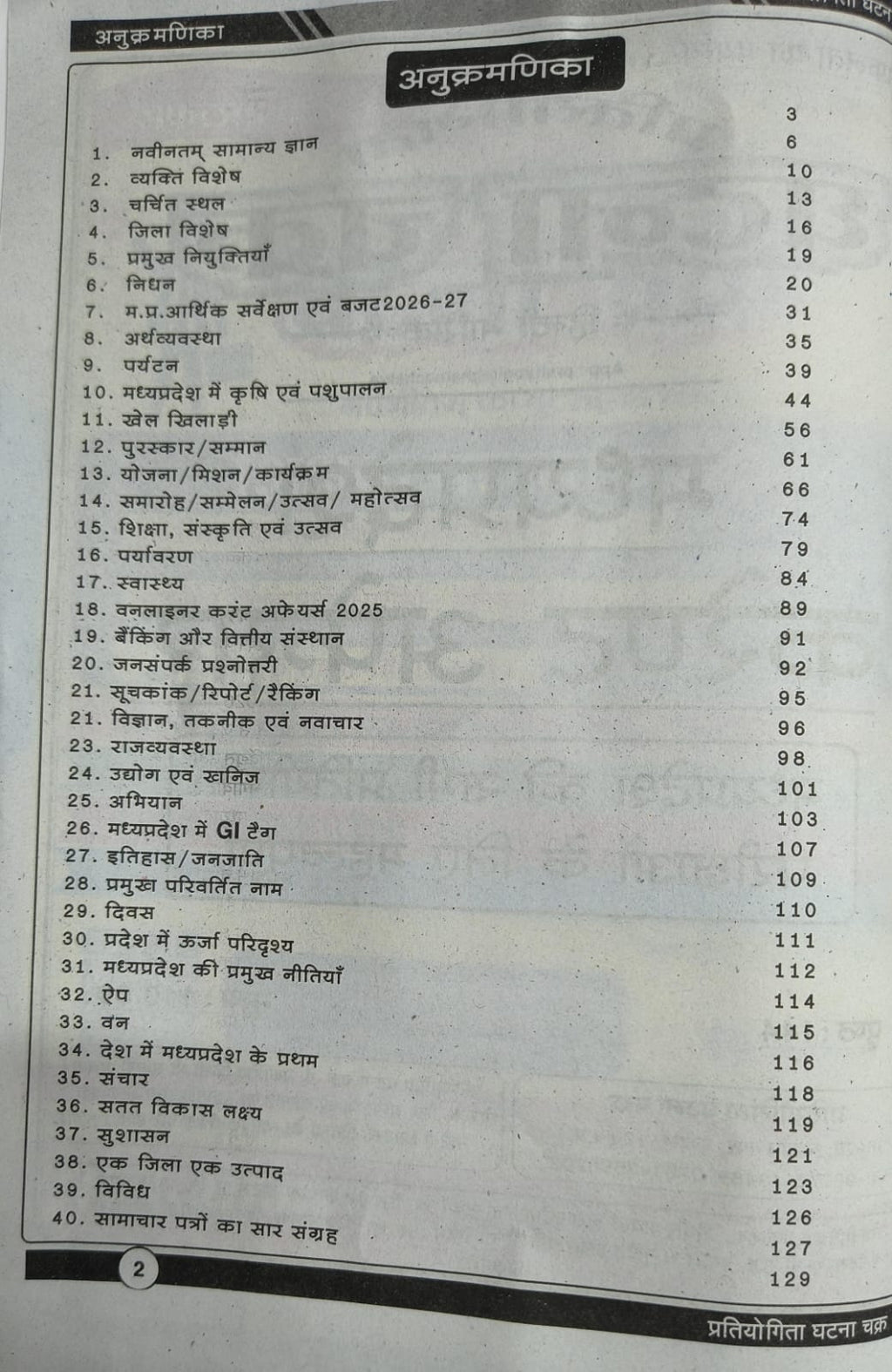 Ghatna Chakra MP Current Affairs 2026 (Hindi Medium)