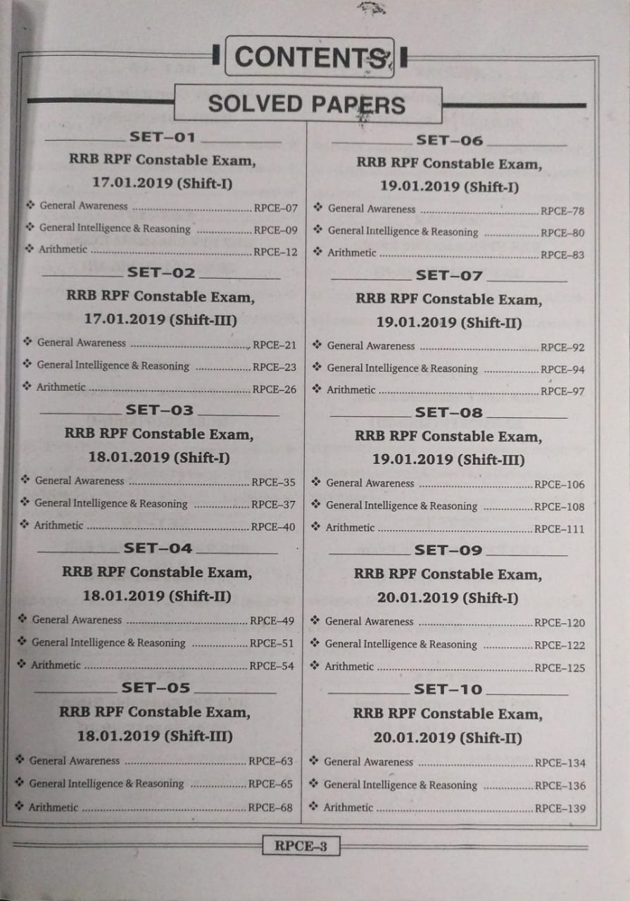 Kiran Publication RPF/RPSF Railway Constable Solved papers [ENGLISH]