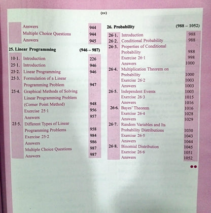 Prabodh Mathematics - Class 12th (English Medium)