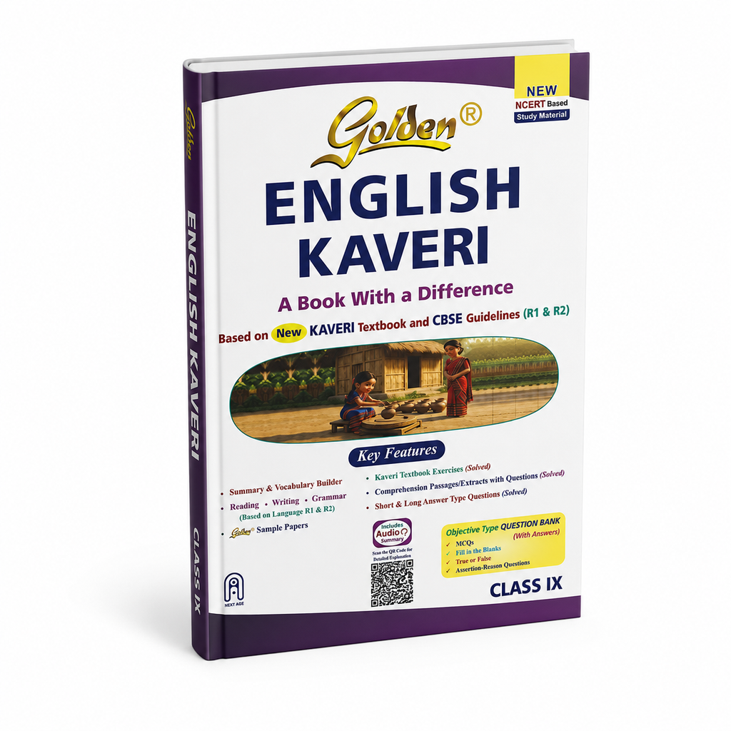 Golden English Study Material for Class 9 (Kaveri) | Based on New NCERT Textbook | CBSE 2027 Exams (English Medium)