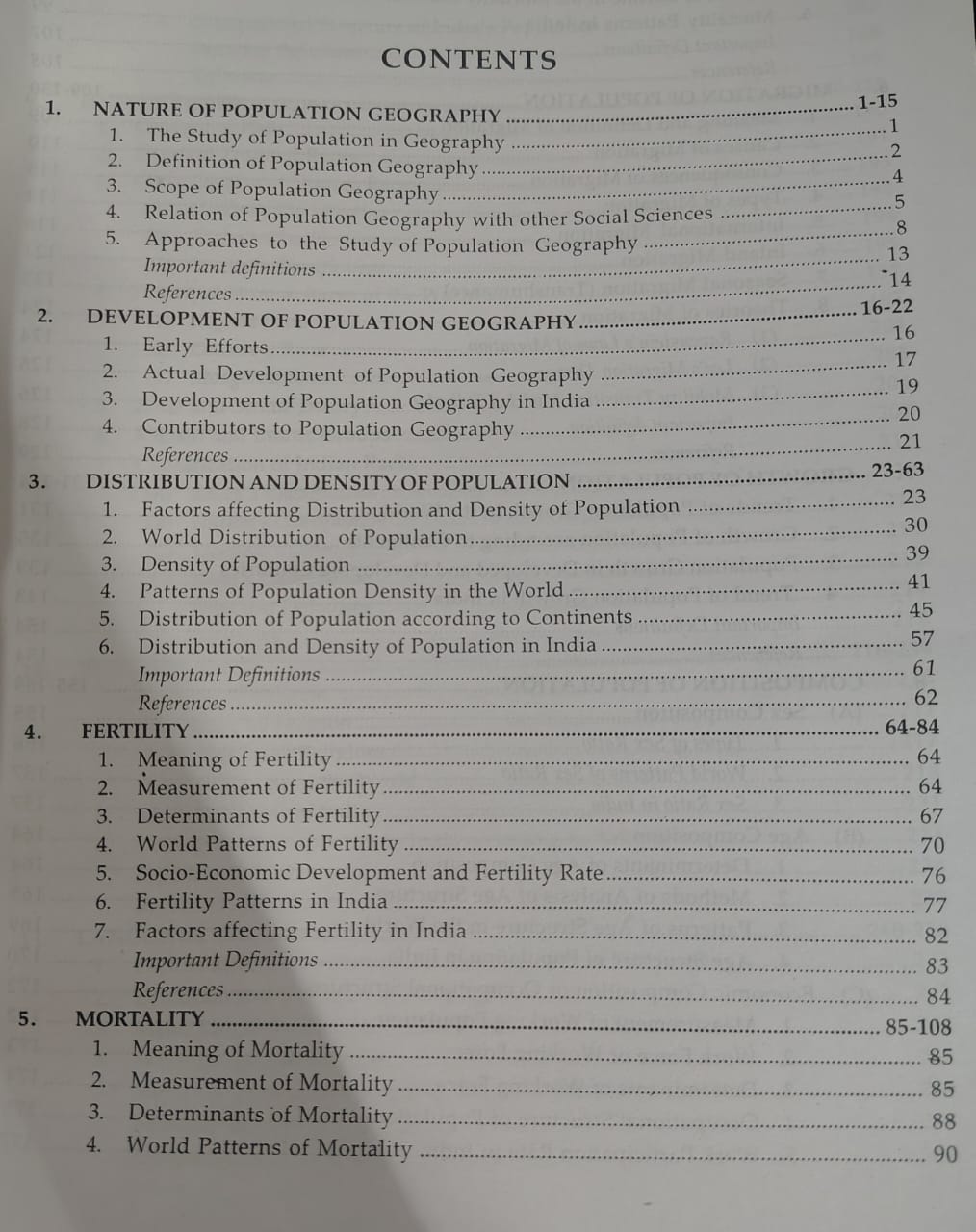 Pravalika Population Geography By S. D. Maurya (English Medium)