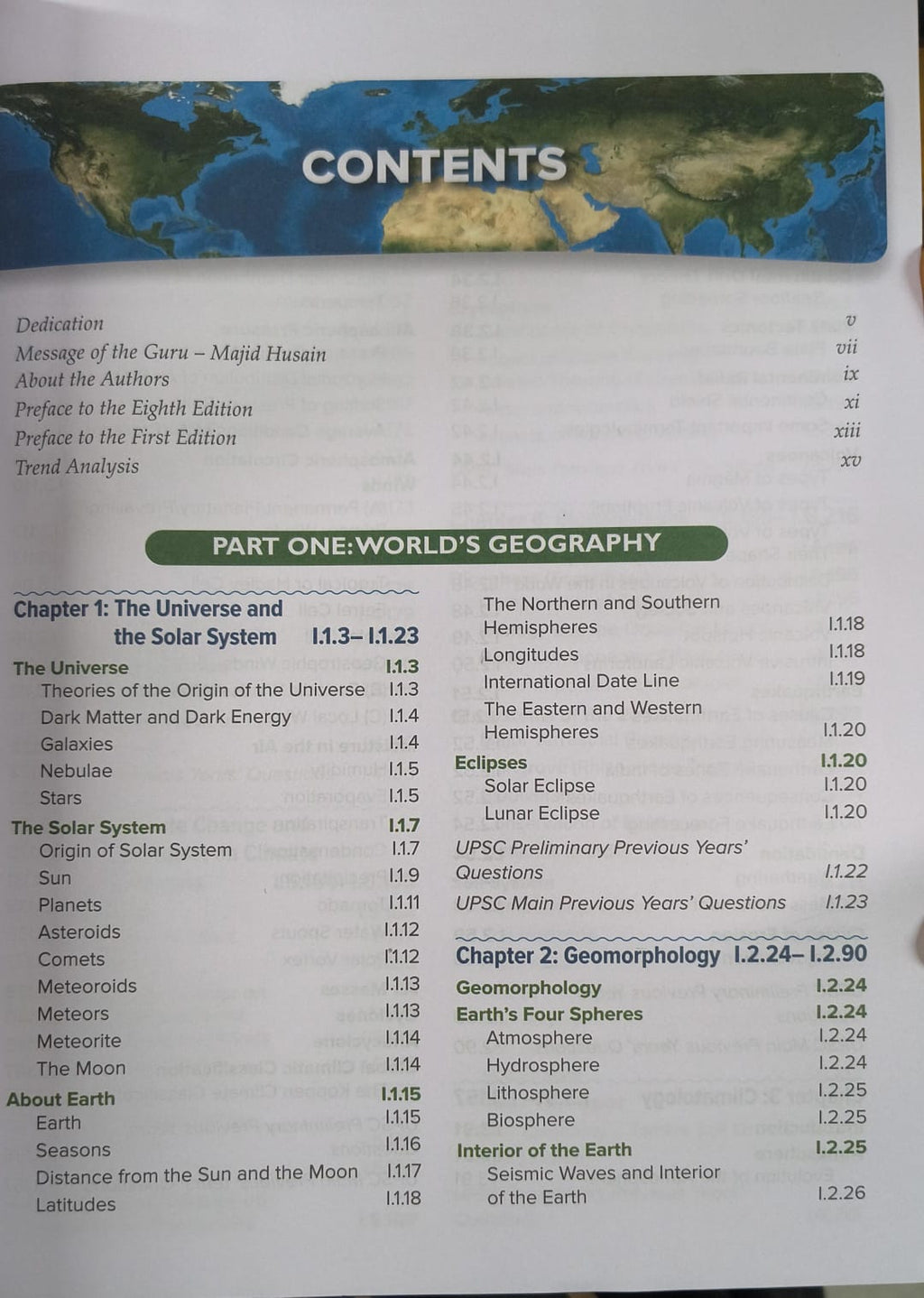 TMH Majid Hussain India and World Geography 8th Edition (English Medium)