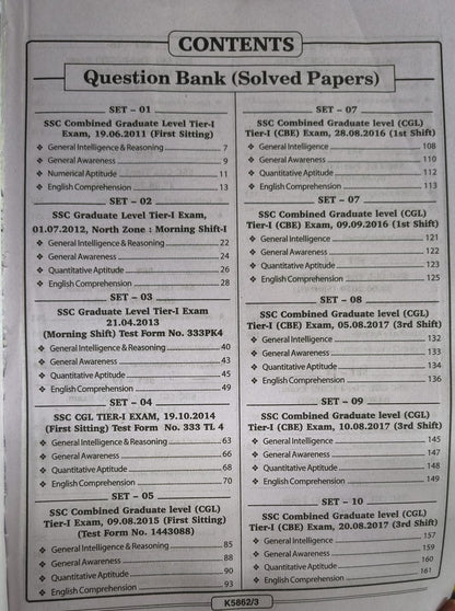 Kiran SSC CGL Question Bank Till 2025 [English Medium]