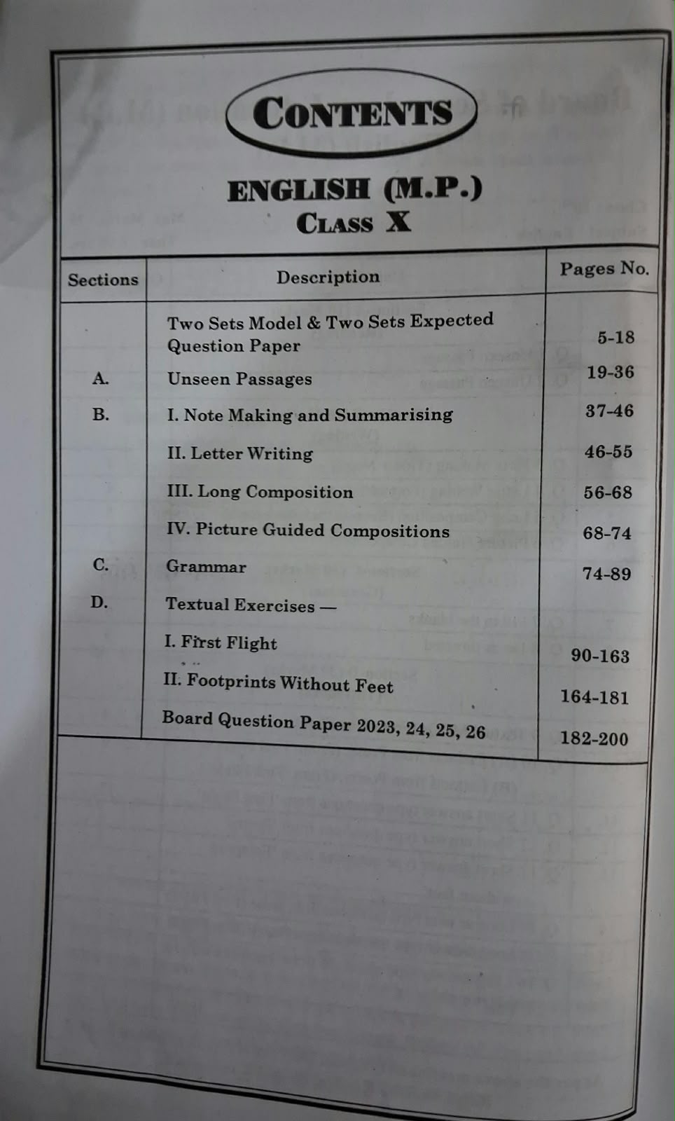 Navbodh English Class 10 2027 (English Medium)