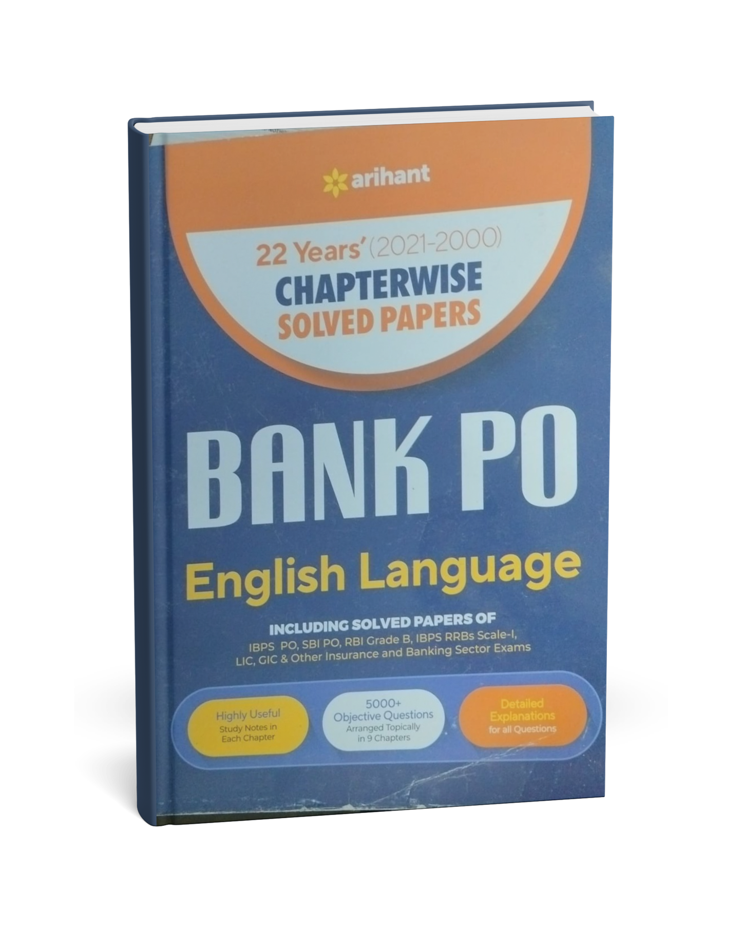 Arihant Bank PO English Language – 22 Years (2000–2021) Chapterwise Solved Papers [English]