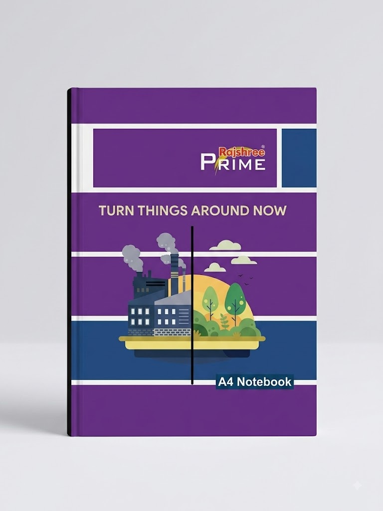 Rajshree Prime A4 Size Notebook – 160 Pages [Single Line]