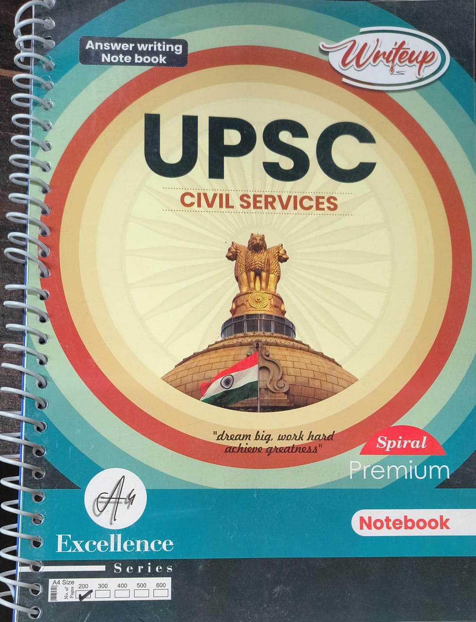 UPSC Civil Services Notebook – 200 Pages [UNRULED]