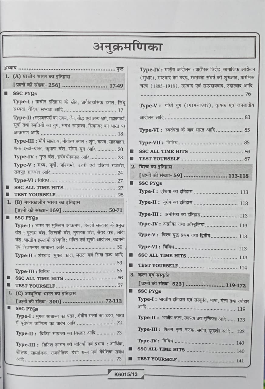 Kiran SSC Samanya Adhyayan (General Awareness) Solved Paper 7500+ Objesctive Questions Edition 2027 (Hindi Medium)