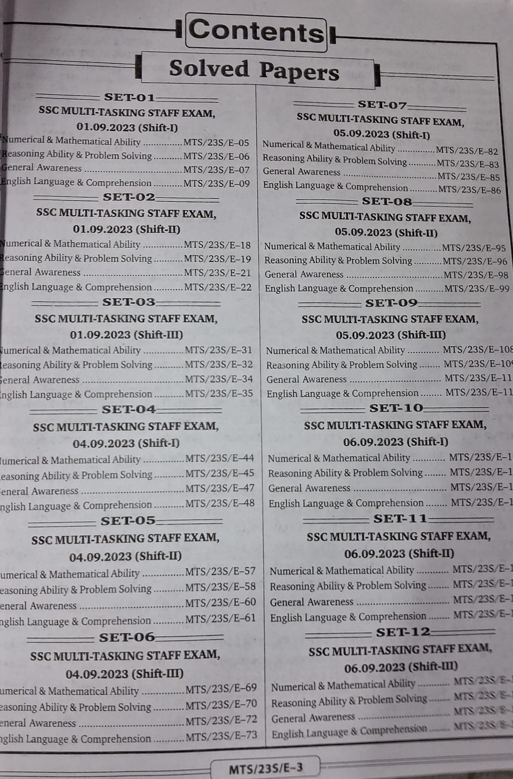 Kiran SSC MTS Solved Papers 2026 set of 40 (English Medium)