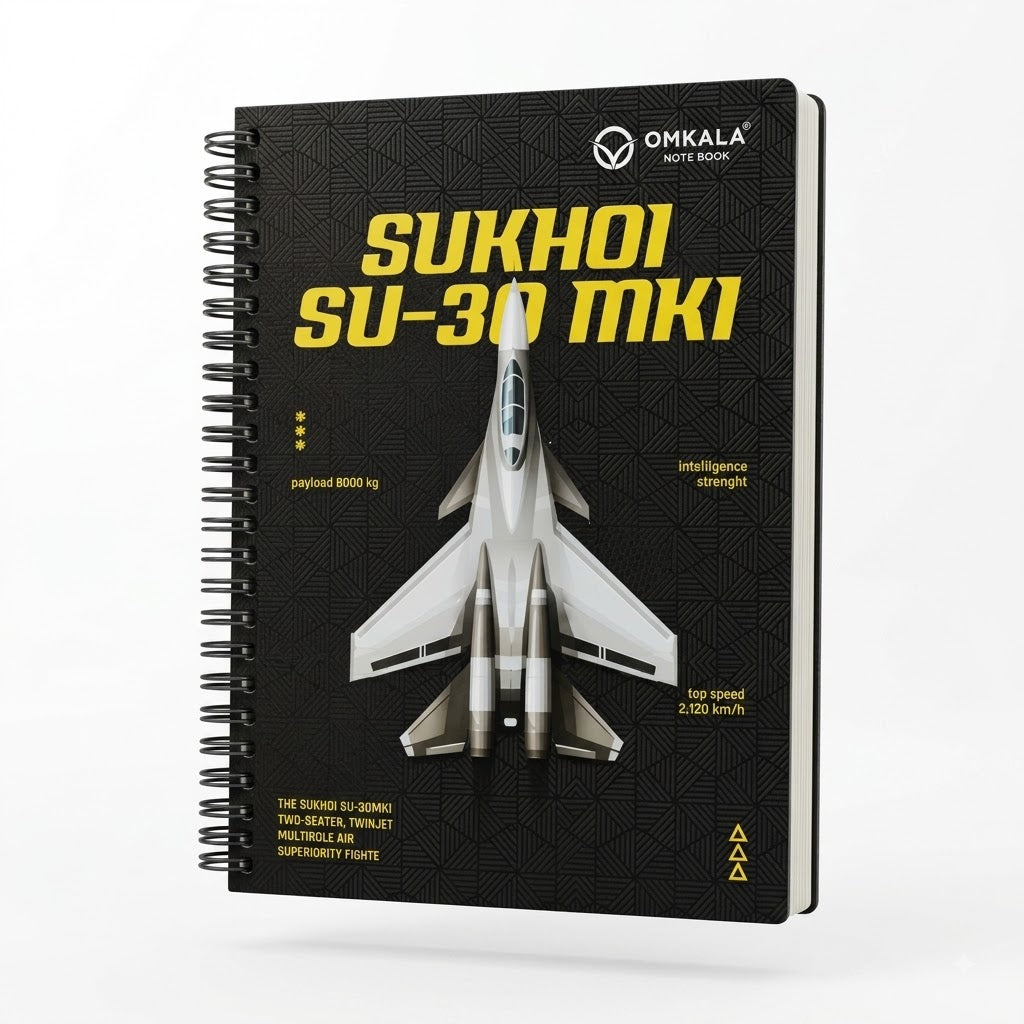 Omkala Spiral Notebook Size 29.7 × 21 cm – 300 Pages (Ruled)