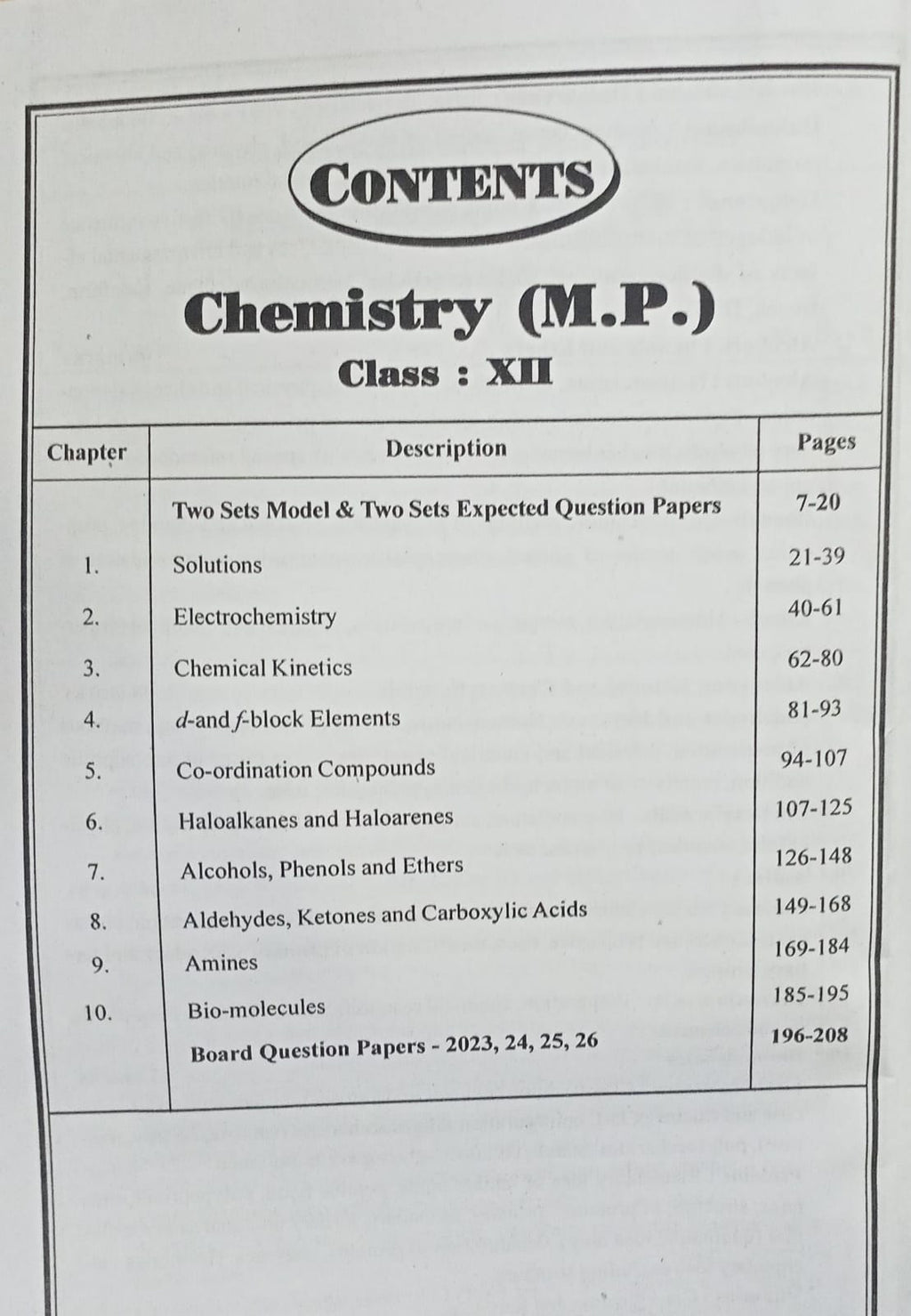 Navbodh Pariksha Bodh Chemistry Class 12 2027 (English Medium)