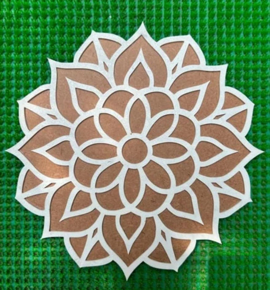 Rangoli Stencil Design Template | Wooden Rangoli Maker | Decorative Floor Art Tool
