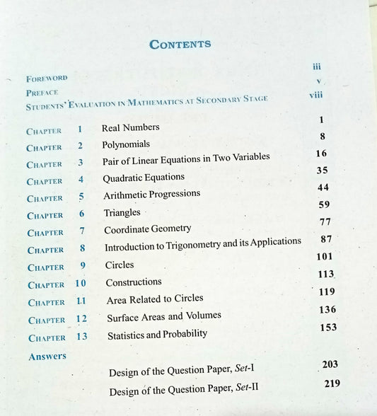Mathematics Exemplar Problems – Class 10 (English Medium)