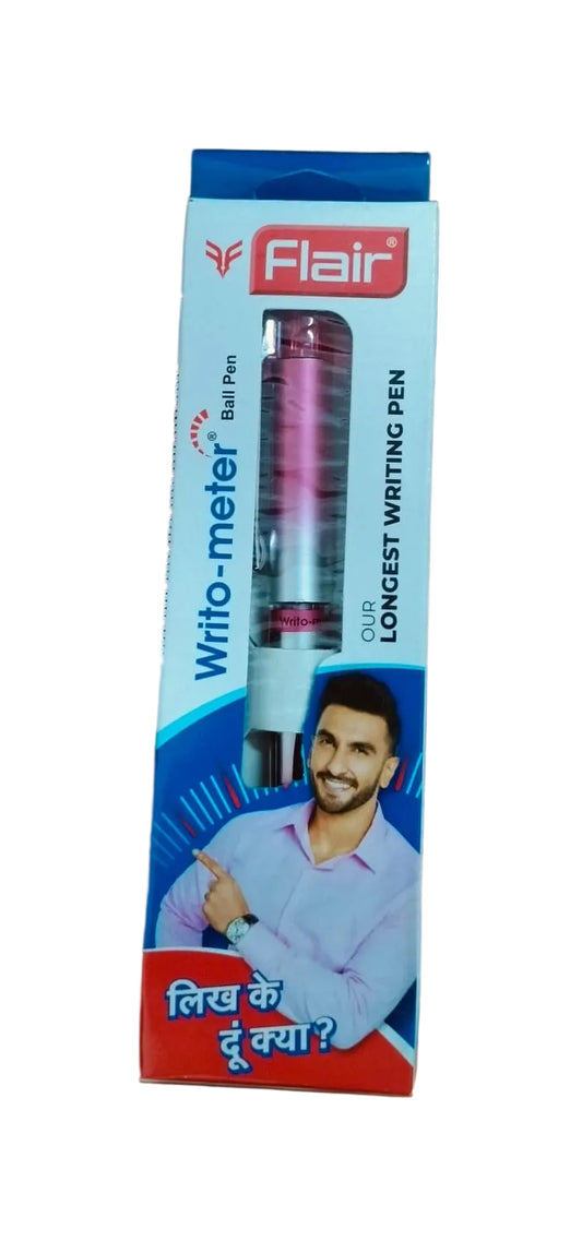 Flair Writo-Meter Ball Pen – Black Ink Smooth Writing Pen