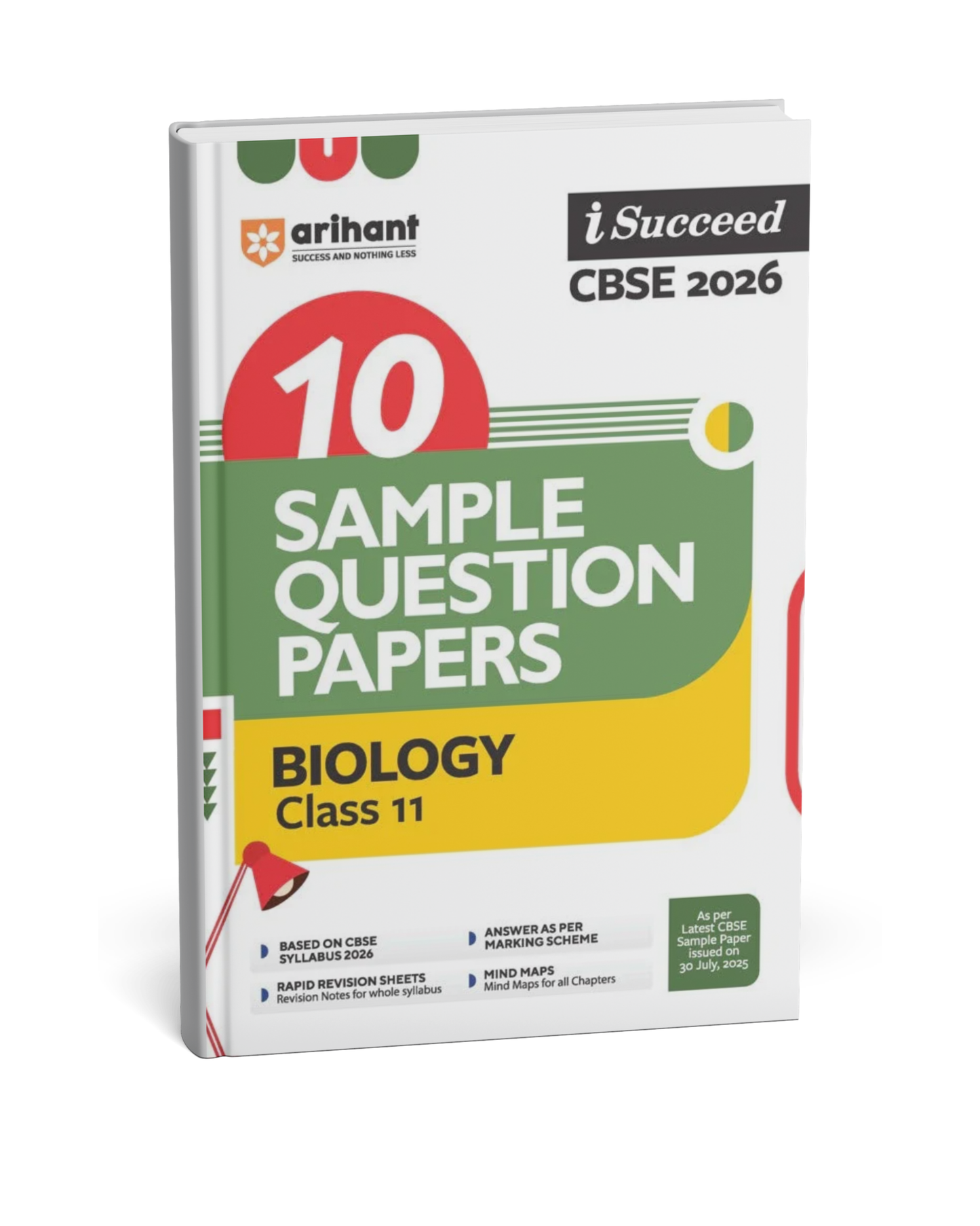 Arihant CBSE 10 Sample Question Papers Class 11th Biology [English]