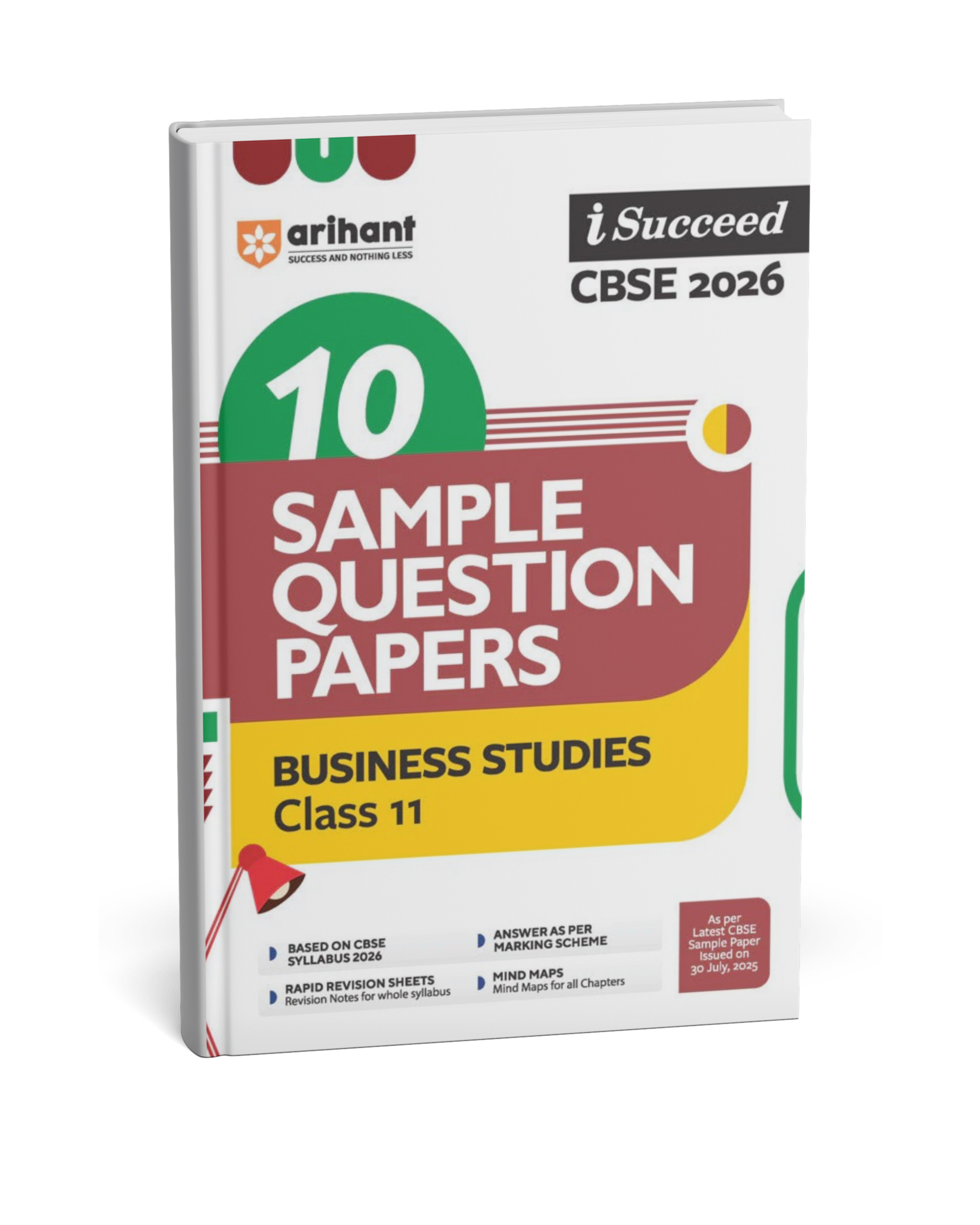 Arihant CBSE 10 Sample Question Papers Class 11 Business Studies [English]