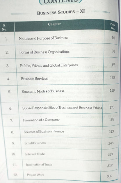 GBI Publication Business Studies Book for Class 11 By B.K Kumawat (English Medium)