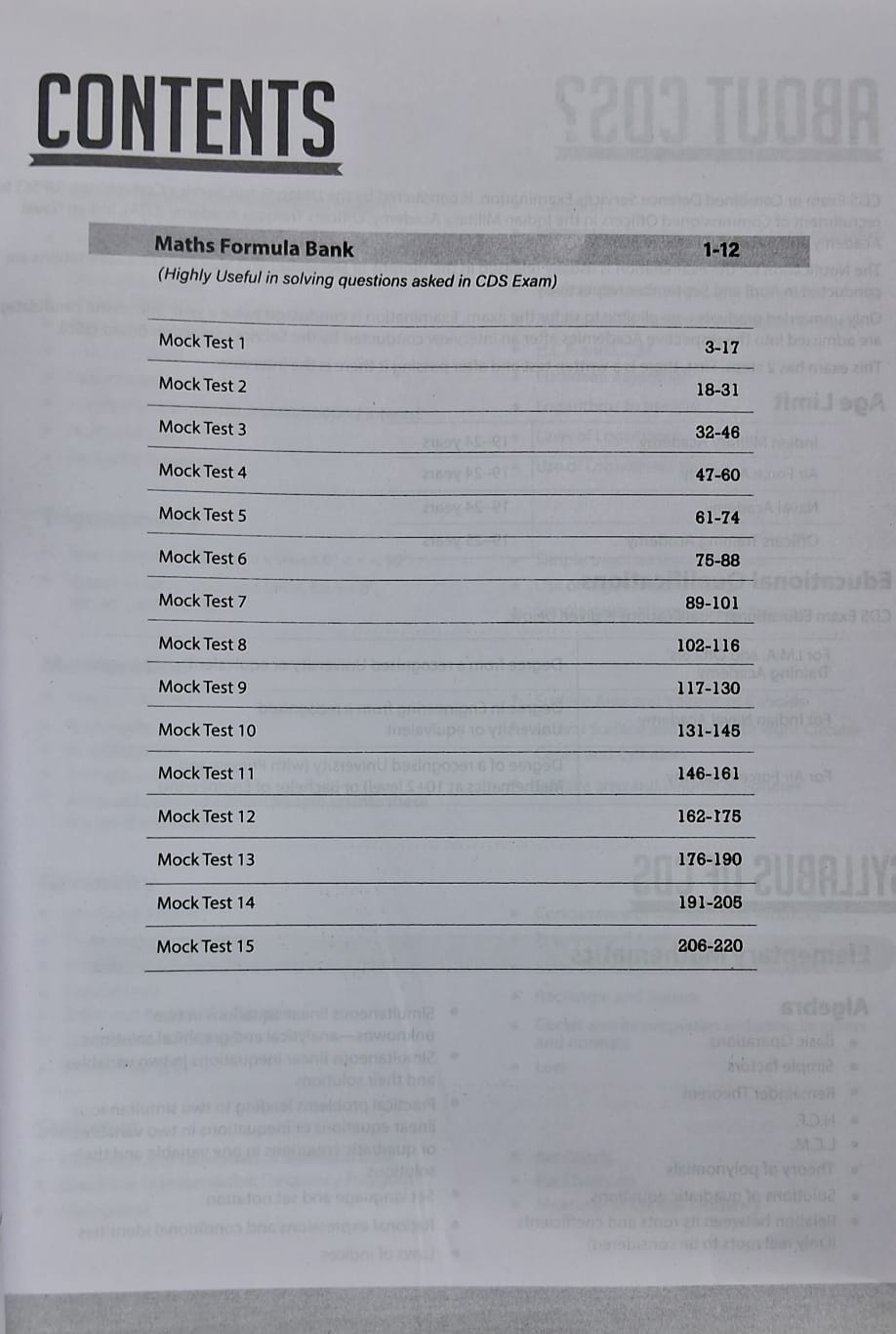 Arihant Mission Uniform CDS Elementary Mathematics 2025 (15 Mock Test) English Medium
