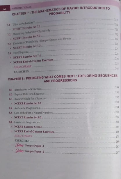 New Age Golden Mathematics (Ganita Manjari) Class 9 Part 1 Edition 2026 (English Medium)