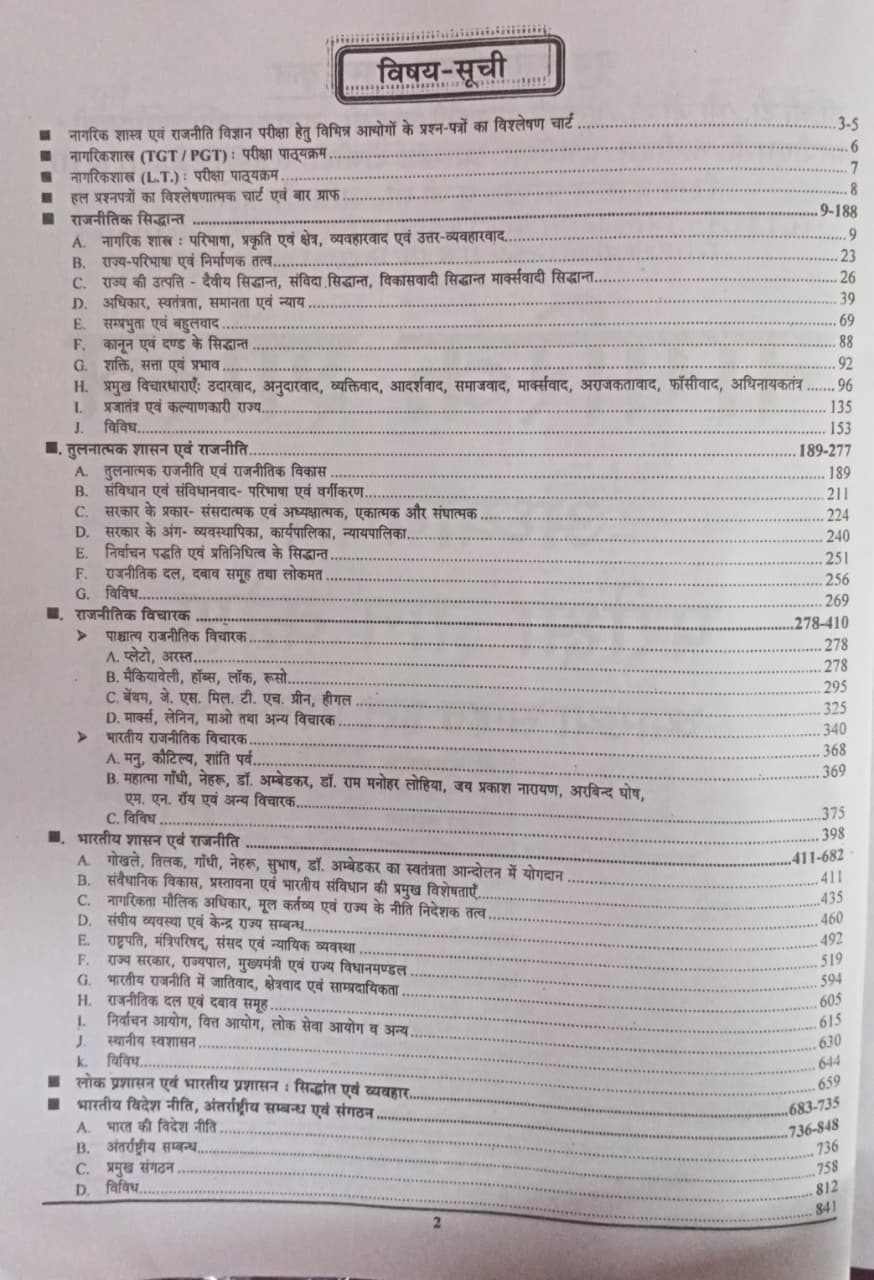 Youth TGT\PGT Nagarikshastra Adhyaywar Solved Papers 1263+ Objective Questions (Hindi Medium)