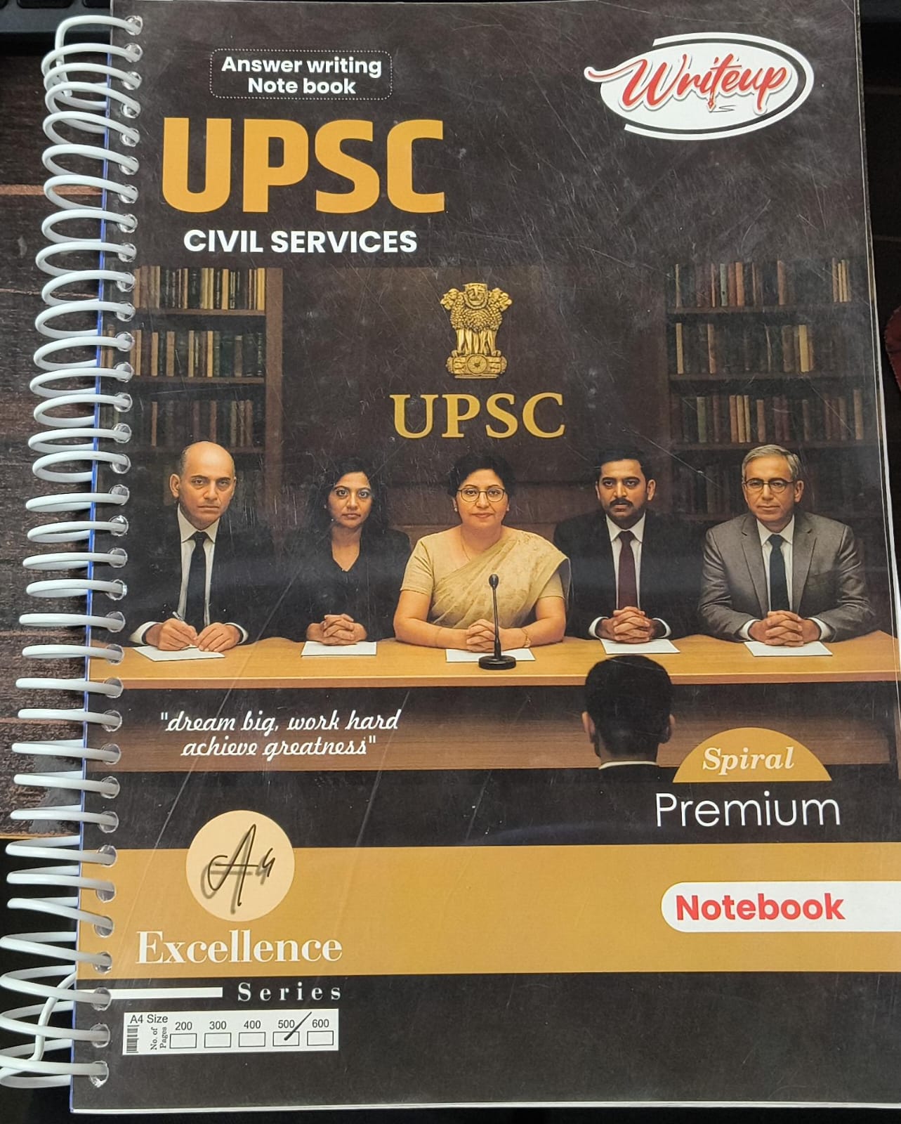 UPSC Civil Services Notebook – 500 Pages [UNRULED]