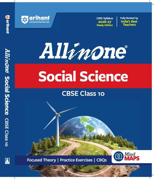 Arihant All in One Social Science Class 10 CBSE 2026–27 Edition (English Mudium)