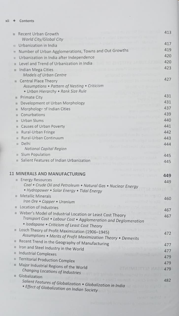 Rawat publication Human Geography 6th Edition By Majid Husain (English Medium)