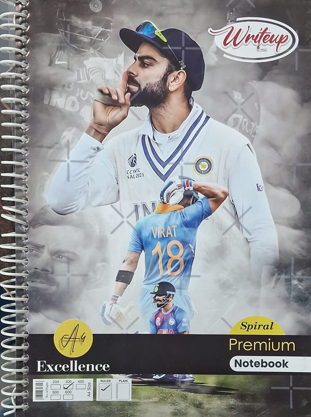 Writeup Spiral Premium Notebook (A4 Size, 300 Pages) Ruled
