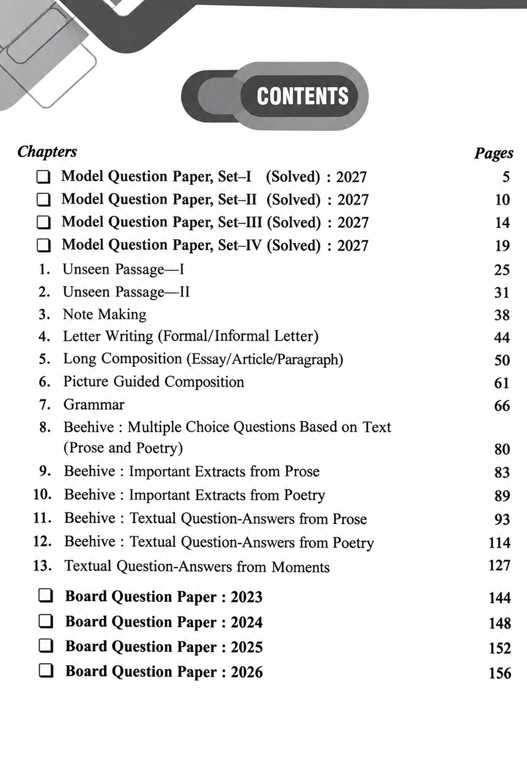 Pariksha Adhyayan English Class 9 2027 (English Medium)