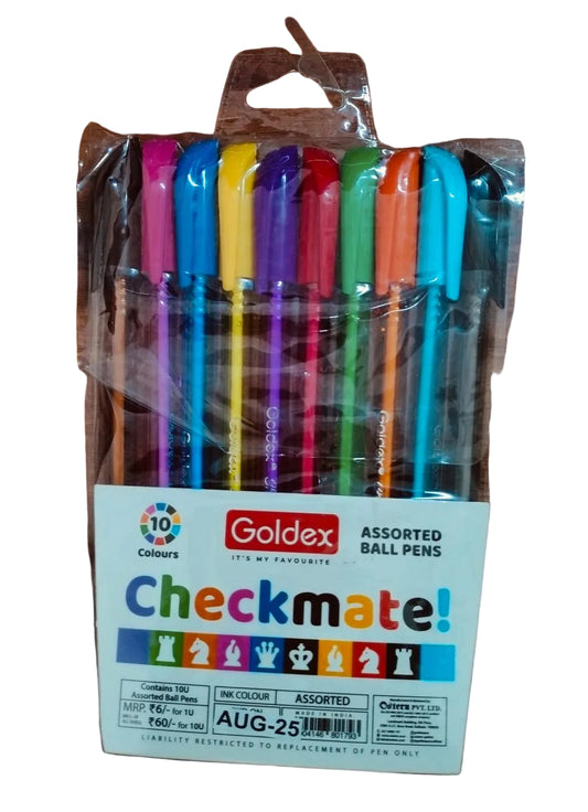 Goldex Checkmate 10 Colours – Bright & Smooth Colour Set