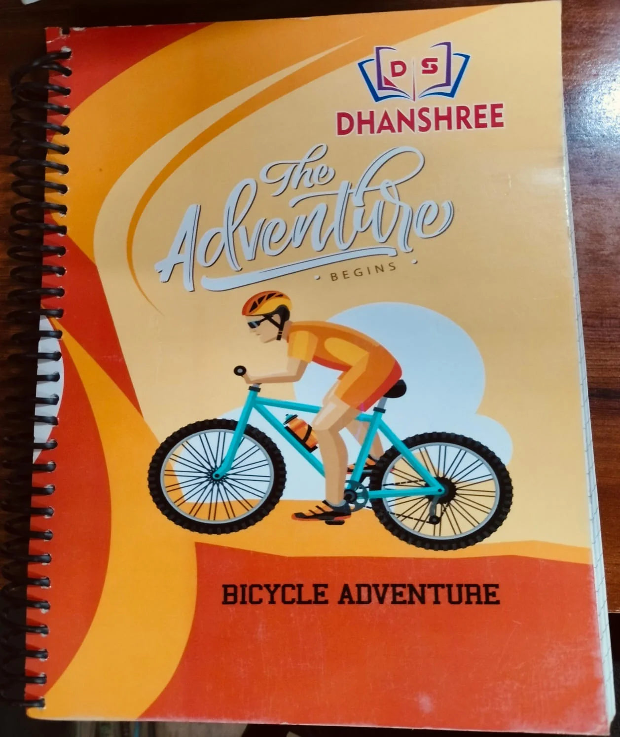 Dhanshree Rough yellow Spiral Notebook - 500 Pages (Ruled)