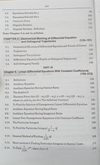 Shree Shiksha Ordinary Differential Equations  B.Sc. 1st Year (M.P.) Minor-II By Dr. H.K. Pathak (English Medium)