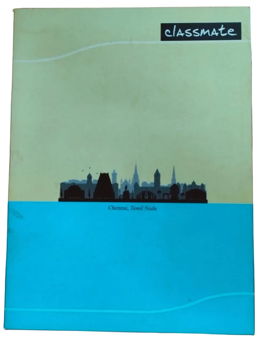 Classmate Notebook (24 × 18 cm) – 2 Lines / 4 Lines / 1 cm Square, 172 Pages