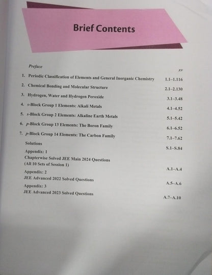 Cengage JEE Advanced Inorganic Chemistry Part–1 – K.S. Verma (3rd Edition) [English]