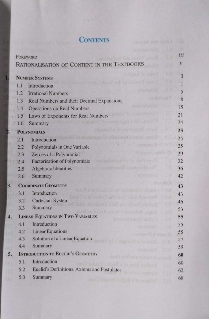 NCERT Mathematics – Class 9 [E]