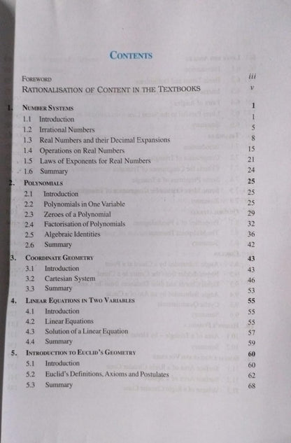 NCERT Mathematics – Class 9 [E]