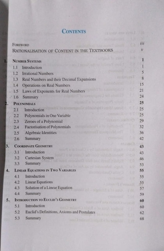 NCERT Mathematics – Class 9 [E]
