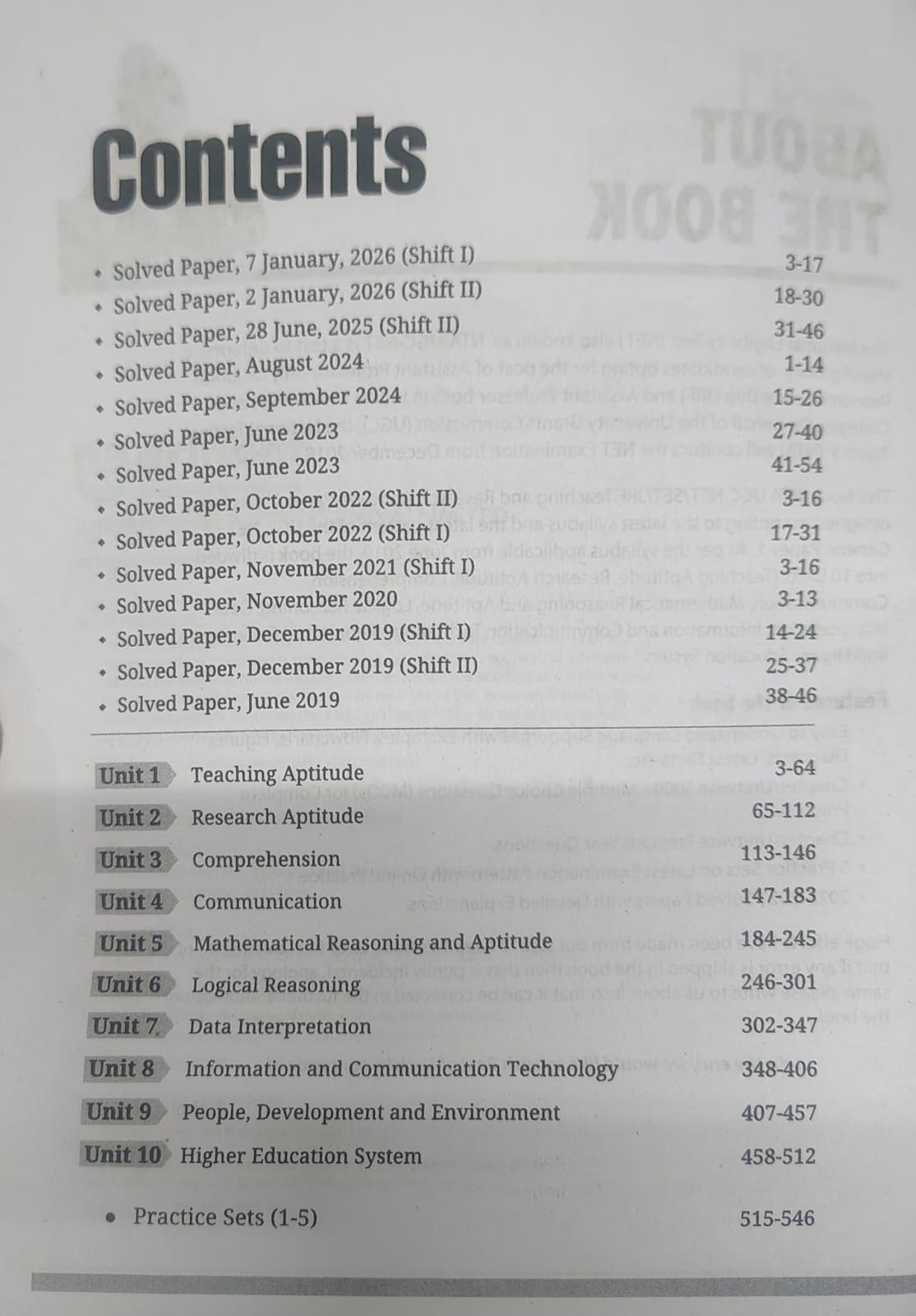 Arihant NTA UGC NET/JRF/SET 2026 Paper - 1 Teaching & Research Aptitude Solved Papers 2025-19 (English Medium)