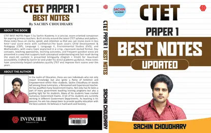 Invincible - CTET (Paper-1) Best Notes Updated by Sachin Choudhary | Hindi-English Medium