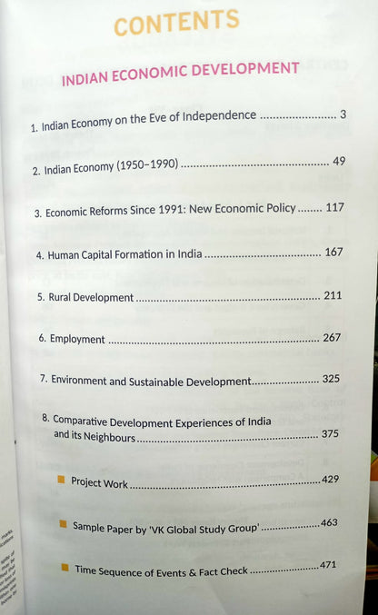 VK Indian Economic Development Class 12 | T.R. Jain & V.K. Ohri | English Medium |2026-27