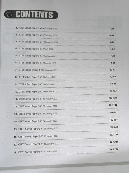 Arihant CTET Solved Papers 35 Sets (Paper-1) Class (1 to 5) Edition 2026 (English Medium)