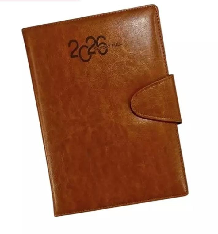 Generic Soft Bound Foam Diary PU Leather Cover 2026 – B5 Size