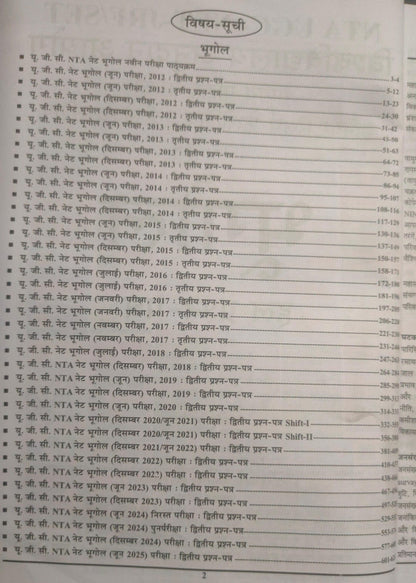 Youth NTA UGC-NET/JRF Bhugol Solved Paper