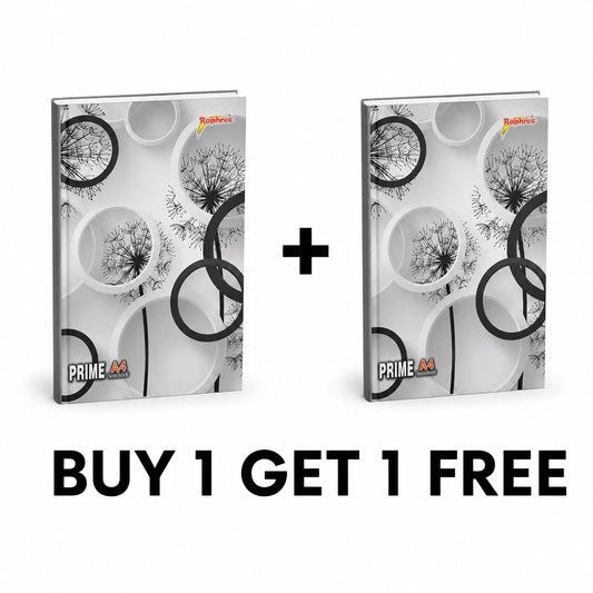 Rajshree A4 Notebook 240 Pages -Ruled (Buy 1 Get 1 free)
